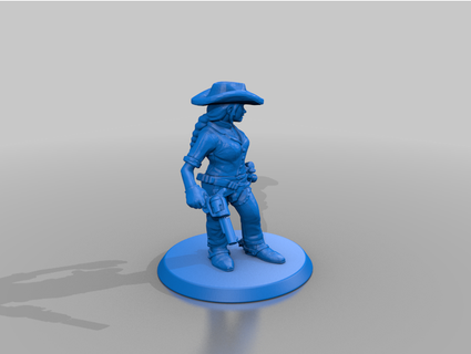 cowboy 1dollar 3d print model - Mito3D