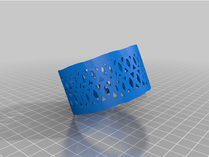 leather cutout cuff bracelet thejewelleryjoint 3d print model - Mito3D