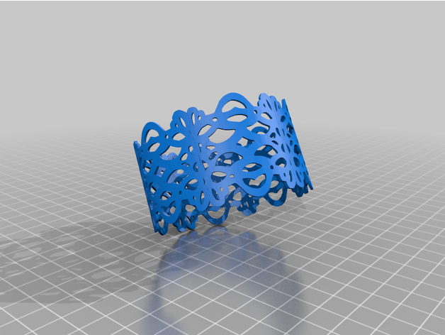laser Cortar manguito pulseira joalheria 3D print model - Mito3D