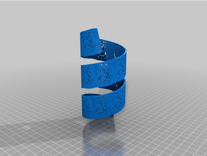 oh cutout cuff bracelet thejewelleryjoint 3d print model - Mito3D
