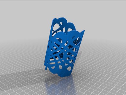 rubber cutout cuff bracelet thejewelleryjoint 3d print model - Mito3D