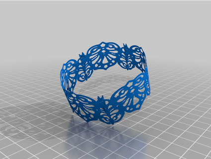 teardrop cuff bracelet thejewelleryjoint 3d print model - Mito3D