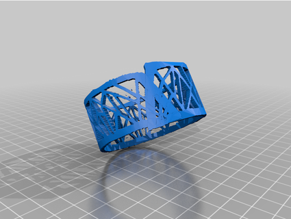 cutout cuff bracelet thejewelleryjoint 3d print model - Mito3D