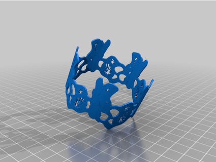 cutout cuff bracelet thejewelleryjoint 3d print model - Mito3D