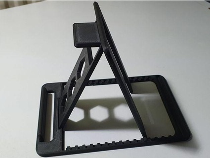 tablet stand - flat fold tailboom 3d print model - Mito3D