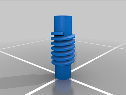 worm gear set 80 1 reduction 10dp 8in pitch diameter 83 od 2in bore 125 145od 625 sdeph 3d print model - Mito3D
