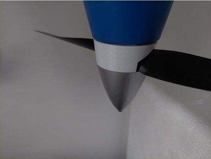 kingtwin 1700 2 blades propeller support proteus44 3d print model - Mito3D