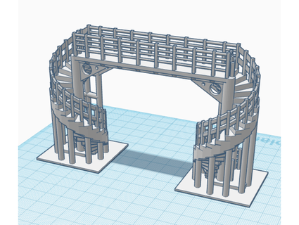 espiral ponte ferro 3d print model - Mito3D