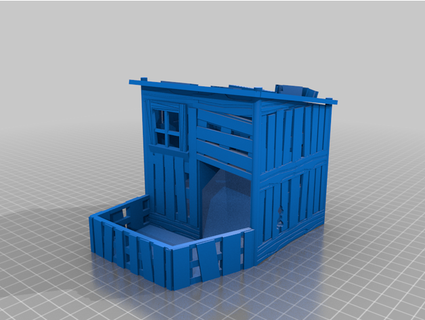 dice tower shack woods twocrows 3d print model - Mito3D