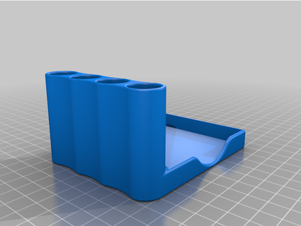 postit organizer 76 x mm pencil holder vasilyevichdrago 3d print model - Mito3D