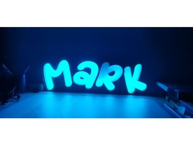 mark marquee led jgallegc  3D print model - Mito3D