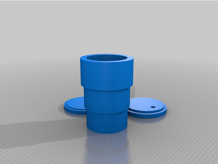 cup holder cap hole straw noobyttv 3d print model - Mito3D
