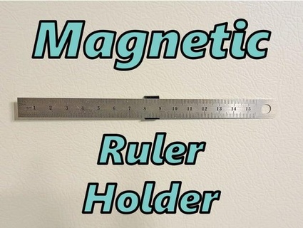 magnetic ruler holder ballistomatic 3d print model - Mito3D