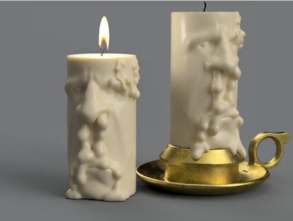 tealight candle holder snotty nose bigovereasy 3d print model - Mito3D
