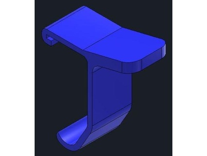 garage door rail shovel hanger tonyno 3d print model - Mito3D