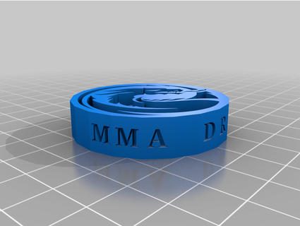MMA Dragão moeda ronfisher 3d print model - Mito3D