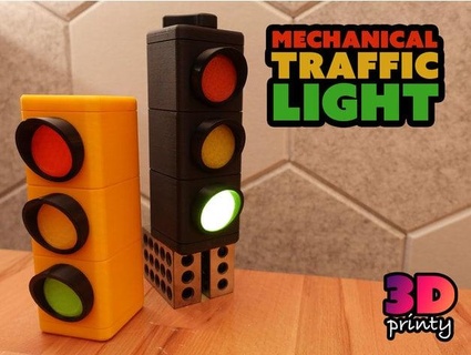 mechanical traffic light 3d-printy 3d print model - Mito3D