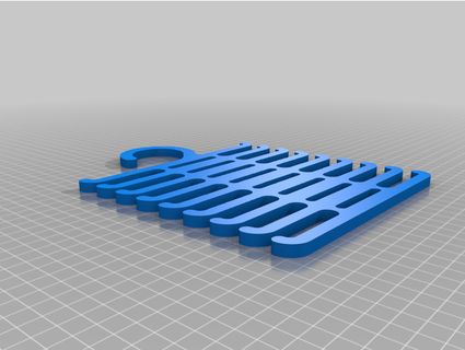 9 level tie belt rack lanec77 3d print model - Mito3D