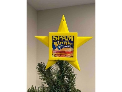 christmas tree spam star icantbebothered 3d print model - Mito3D