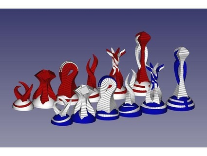 multicolorido estrangeiro vida xadrez conjunto metlion 3d print model - Mito3D