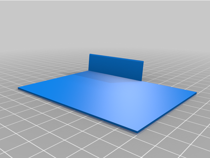 horizontal card divider tab scrubdooodle 3d print model - Mito3D