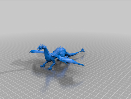 blue dragon kjhite 3d print model - Mito3D