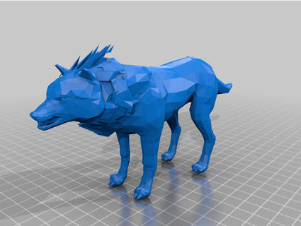 wolf kjhite 3d print model - Mito3D