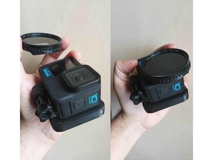 gopro 10 52mm filtro adaptador bucéfalo 3d print model - Mito3D