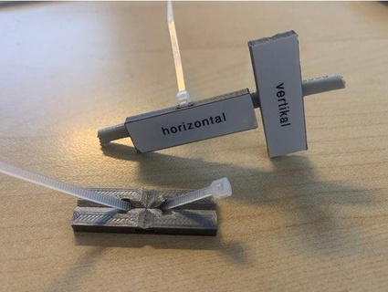 marqueurs câble attaches marqueur cravates m3 manti maker man 3d print model - Mito3D