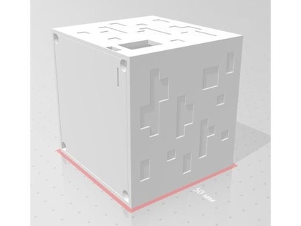 Minecraft minério cubo controlada amigável 3d print model - Mito3D