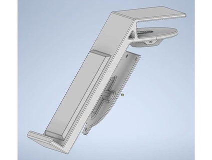 masaüstü raf telefon Kulp destek demonte kablosuz şarj cihazı Ikea Livboj aç 3d print model - Mito3D