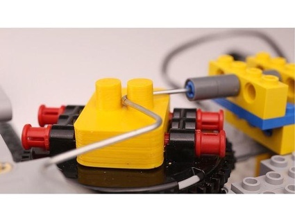Lego compatible base bloquear cable doblando bglsyy 3d print model - Mito3D