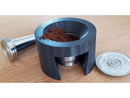 nespresso filling tool inox capsule lowdwig 3d print model - Mito3D
