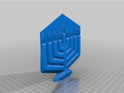 vaso modalità chanukah menorah wesman732 3d print model - Mito3D