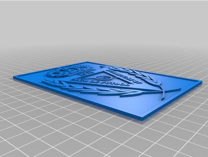 escudo atl tico escadas dbarber 3d print model - Mito3D