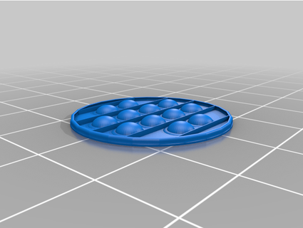 circulo pop it bewaretheidesofmarch0 3d print model - Mito3D