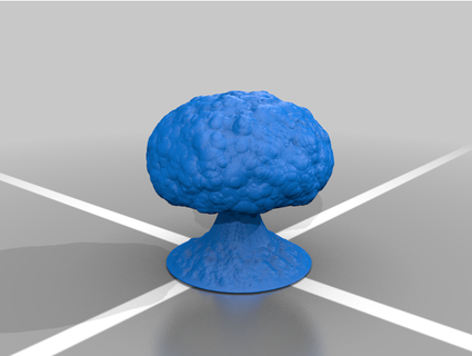 mushroom cloud cahnabaal 3d print model - Mito3D