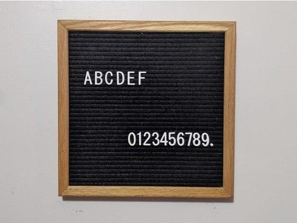 lettera tavola alfabeto numeri speciale personaggi 3dspenny 3d print model - Mito3D