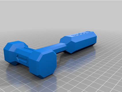 octagonal double hammer overthinking r us 3d print model - Mito3D