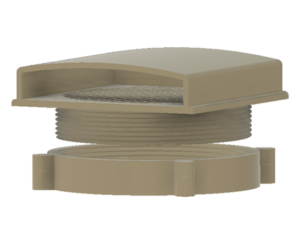 eletrônicos caixa 80mm ventilador respirar spudnik282 3d print model - Mito3D