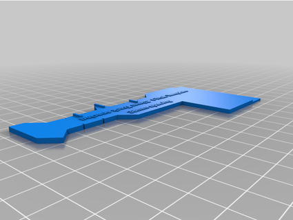 escala t trak espaçamento gabarito hdowne 3d print model - Mito3D