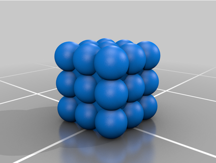 küp 25 baloncuklar dsiliconforma 3d print model - Mito3D