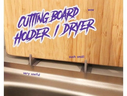 cutting board holder dryer hellgy 3d print model - Mito3D