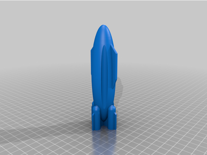 criança foguete pescachris 3d print model - Mito3D