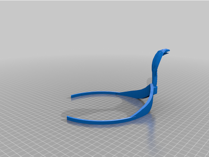 faraó cobra tiara dica 3d print model - Mito3D