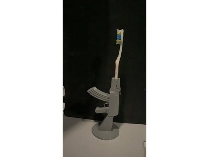ak47 toothbrush holder rada194 3d print model - Mito3D