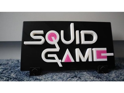 squid game sign 3dprintsbuilds 3d print model - Mito3D