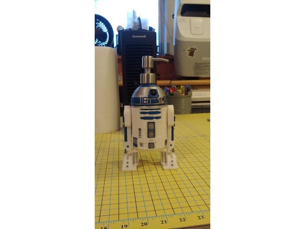 r2 sapone dispenser froggieg 3D print model - Mito3D