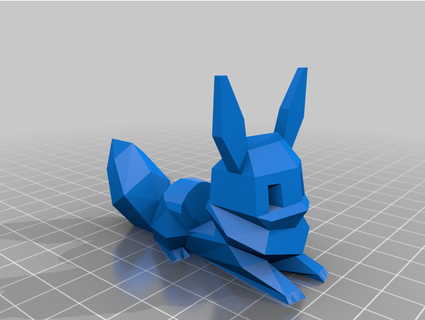 low poly eevee phone stand rh99 3d print model - Mito3D