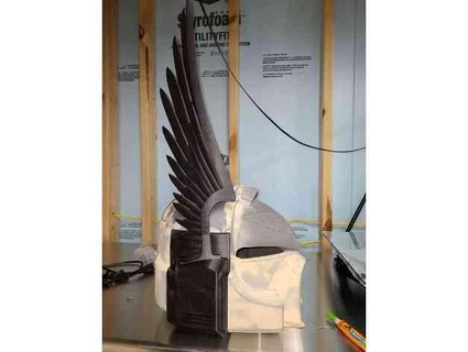 espace Marin casque ailes majorwest 3d print model - Mito3D